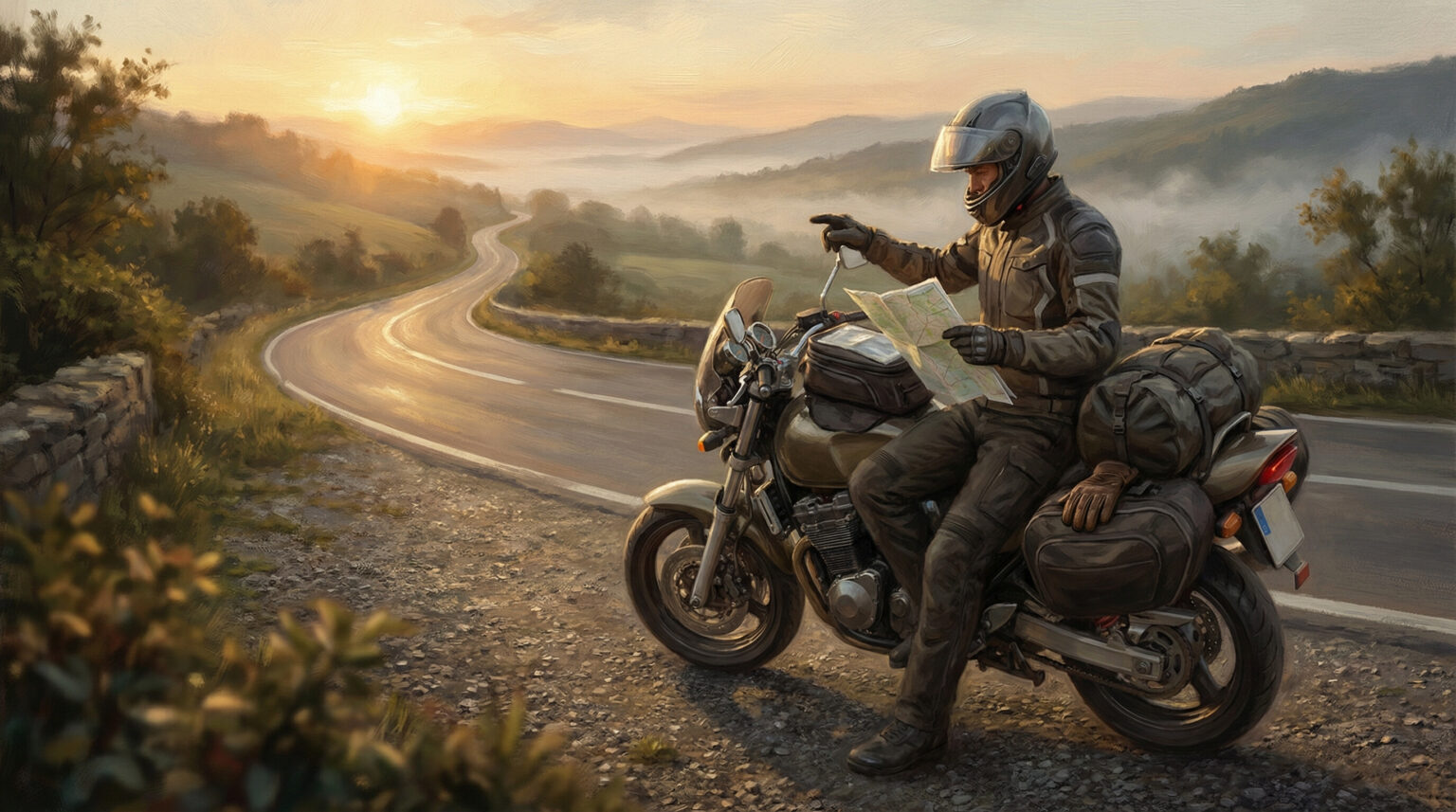 Motorcycle Ride Left Motorcycle Touring: Planning Your First Long Ride
