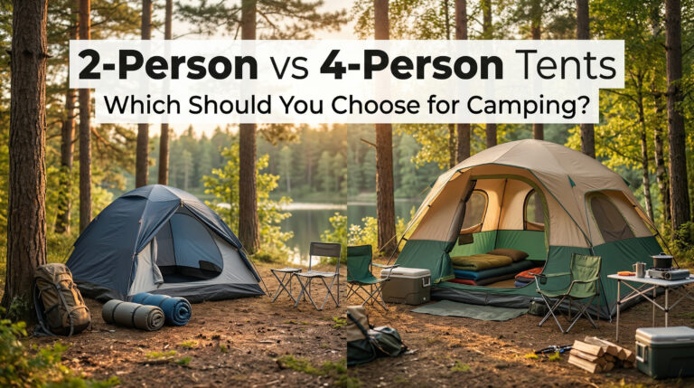 🏕️ 2-Person vs 4-Person Tents (Which Should You Choose for Camping?)