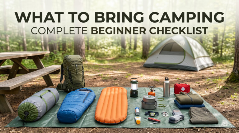🏕️ What to Bring Camping (Complete Beginner Checklist)